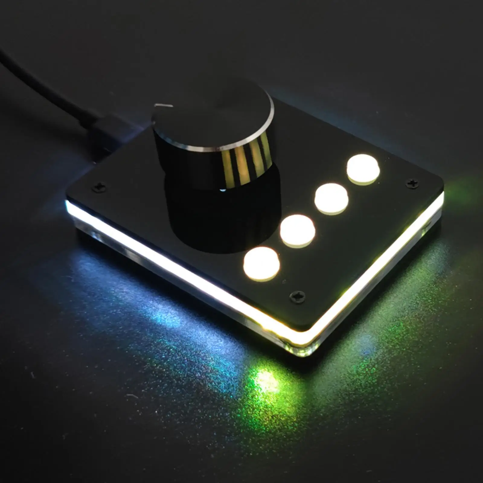 RGB подсветка мини-клавиатура регулятор громкости мультимедийная ручка USB