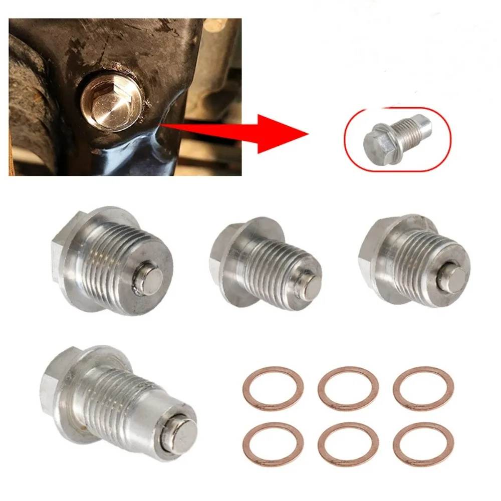 M12/14/16/18 1,25 1,75 1.5 неодимовая магнитная пробка для слива масла двигателя из нержавеющей стали