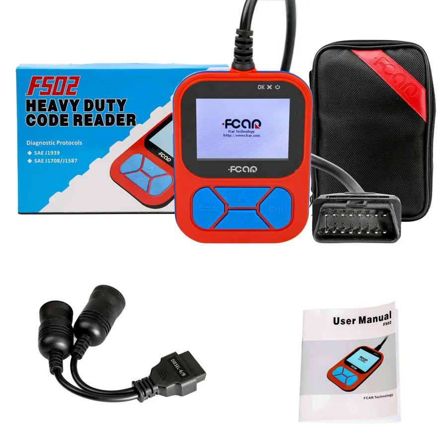 

Fcar F502 Heavy Duty Handheld Code Reader for J1939 and J1708 Truck Scanner