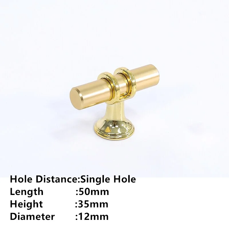 Ручки для шкафов из цинкового сплава, золотые, серебряные