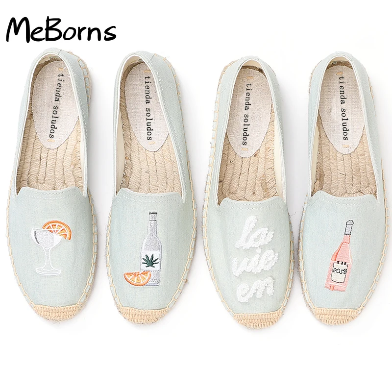 

Женские эспадрильи на плоской платформе, повседневные туфли из денима, 2022