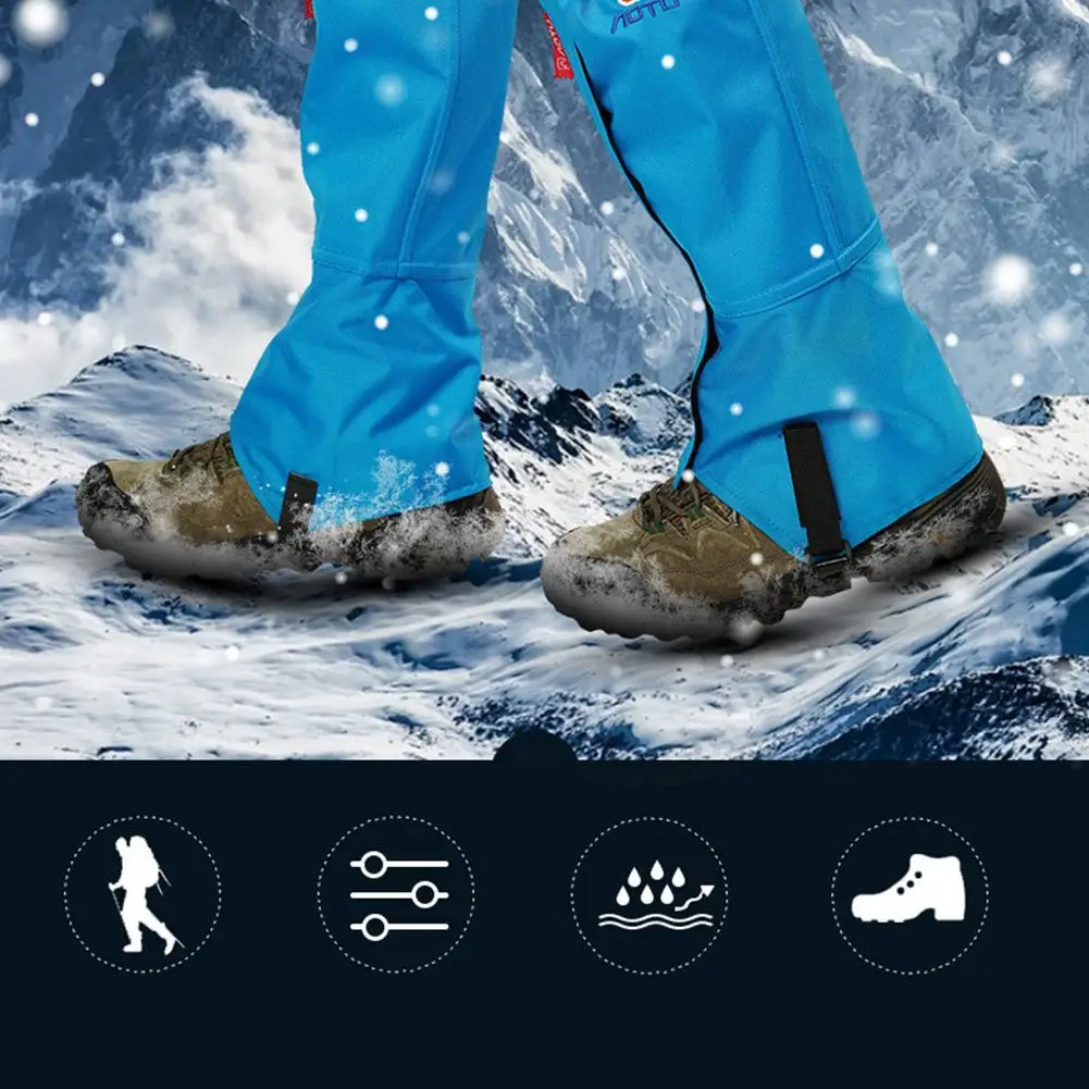 

1 Pair Outdoor Snow Kneepad Skiing Gaiters Hiking Climbing Protection Guard Sport Safety Waterproof Foot Cover