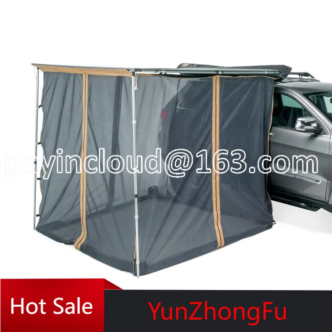 Outdoor Car Tent Side Shade Cloth Cross Arm Cloth House Yarn Network House Tent Floor Mat Accessories Area