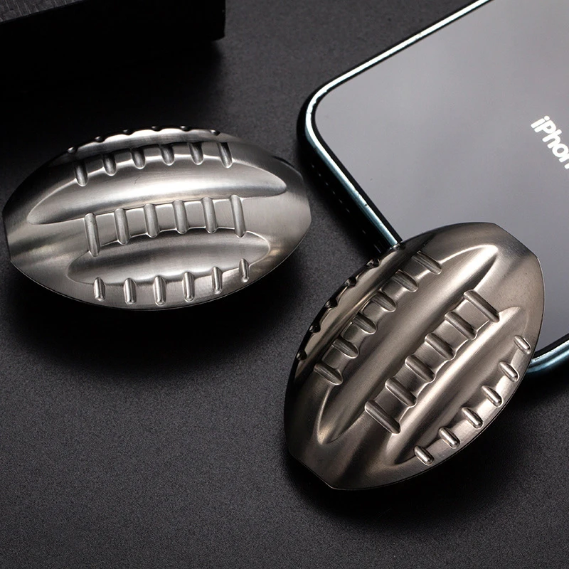 Push Egg EDC Fidget Toy Double Push Stainless Steel Metal Adult Fingertip Decompression Toy Fashion Personality Fidget Toy enlarge