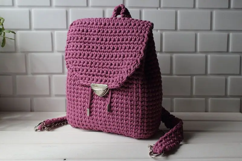 Трикотажная пряжа Бисквит цвет Черничный мусс длина 100м. 100% хлопок | Дом и сад