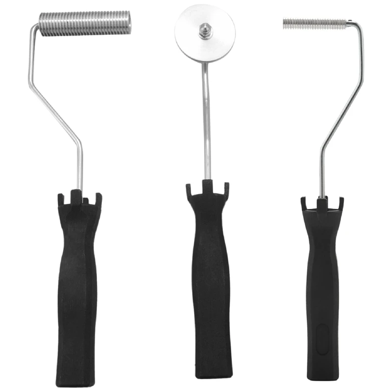 

3pcs Fiberglass Roller Kit Bubble Paddle Tool Laminating Roller Kit for FRP Mould