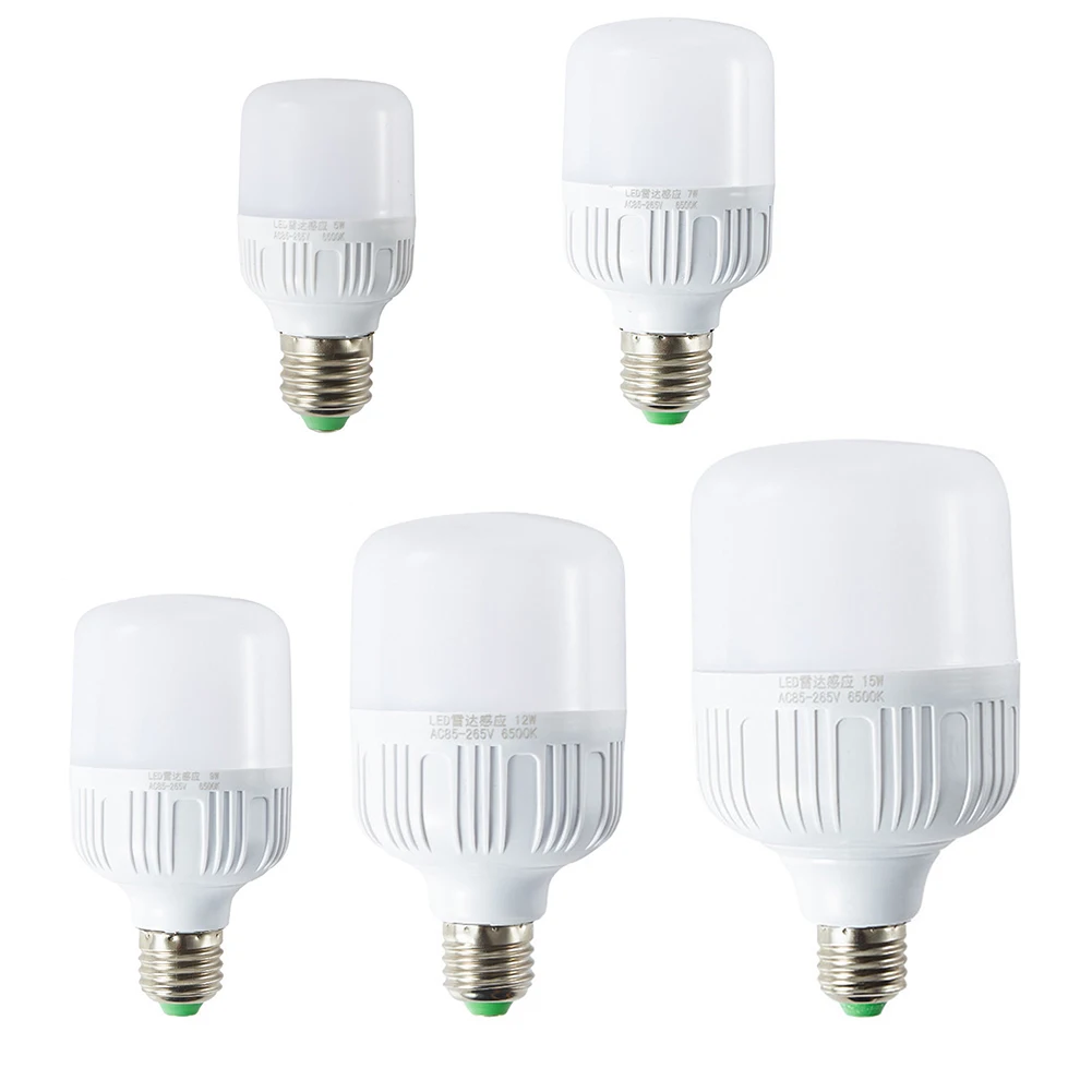 

E27 LED Bulb 5W 7W 9W 12W 15W Smart Lamp Ernergy Saving White Led Bulbs for Outdoor Indoor Lighting Decoration