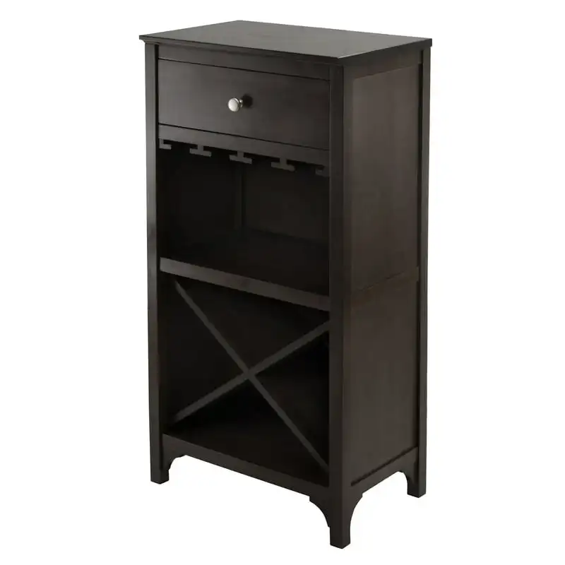 

Ancona Modular Wine Cabinet, X-Shelf, Espresso
