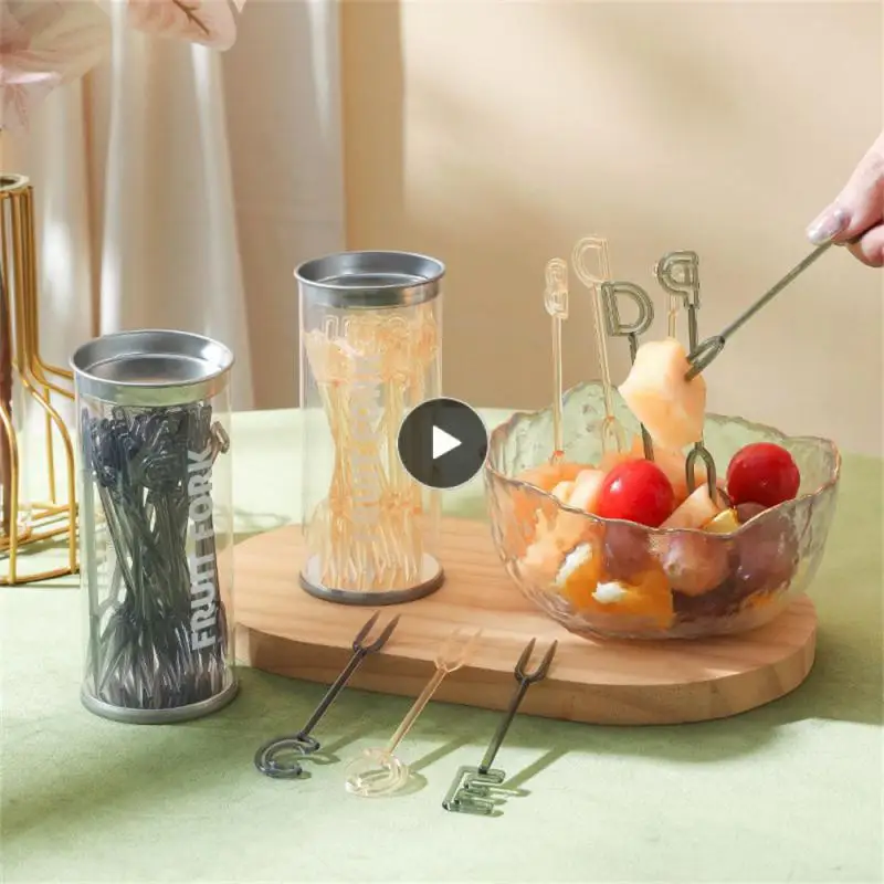 

Вилка для фруктов многоразовая портативная, 26 шт./упаковка