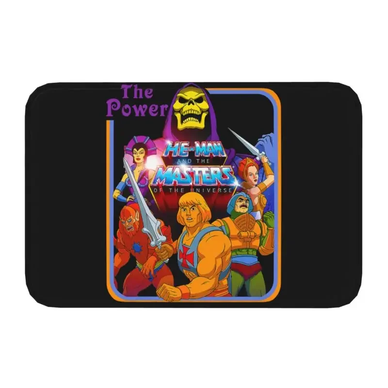 

Vintage He-Man Masters Of The Universe The Power Doormat Non-Slip Bath Kitchen Mat Toilet Floor Door Entrance Carpet Rug