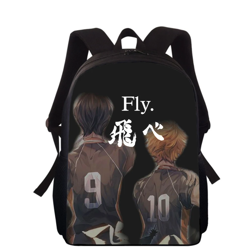 Anime Haikyuu 15” 3D Print Kids Backpack Primary School Bags for Boys Girls Back Pack Students School Book Bags
