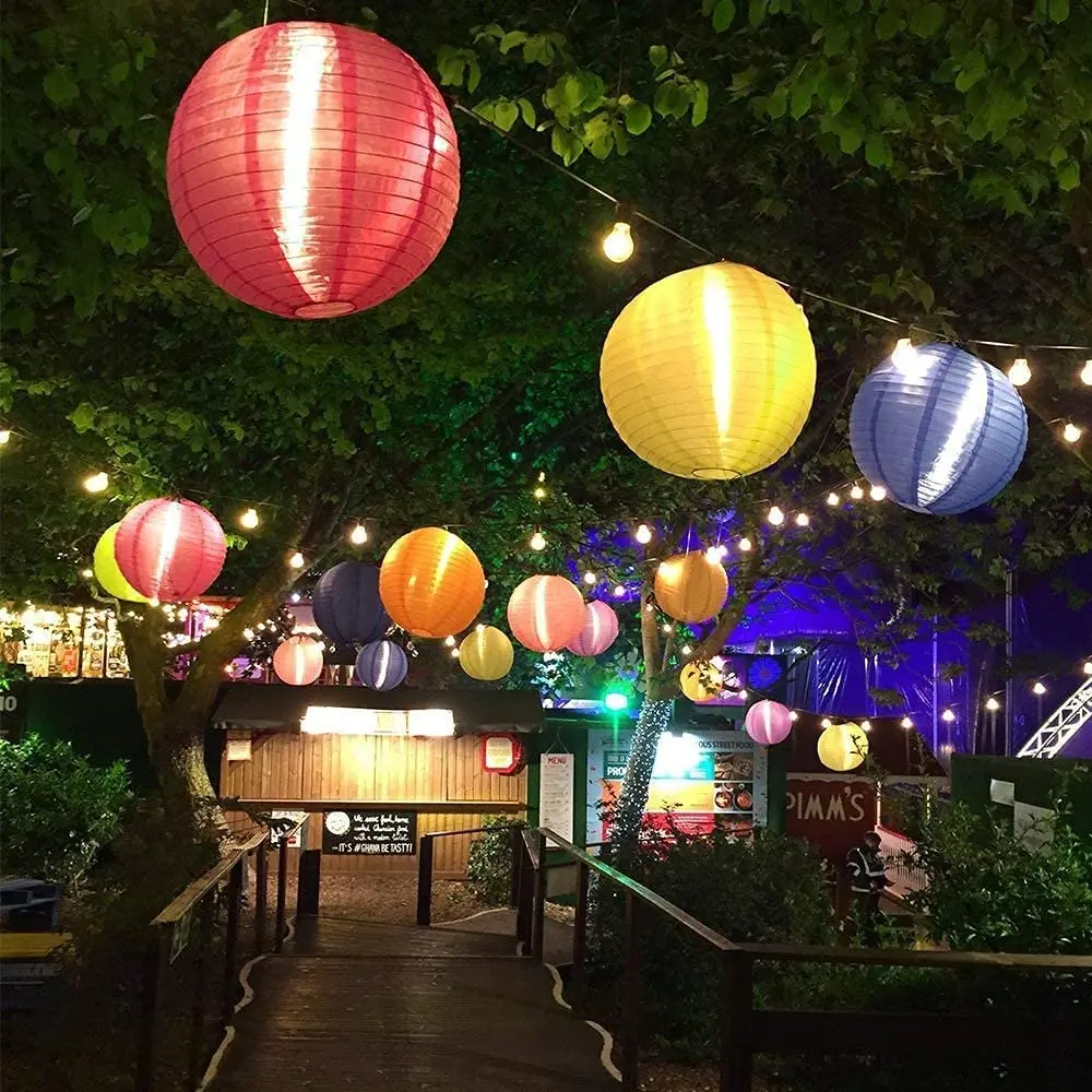 16 шт. бумажный фонарь красочный мини-бумажный шар 8 цветов Lampion для детей день
