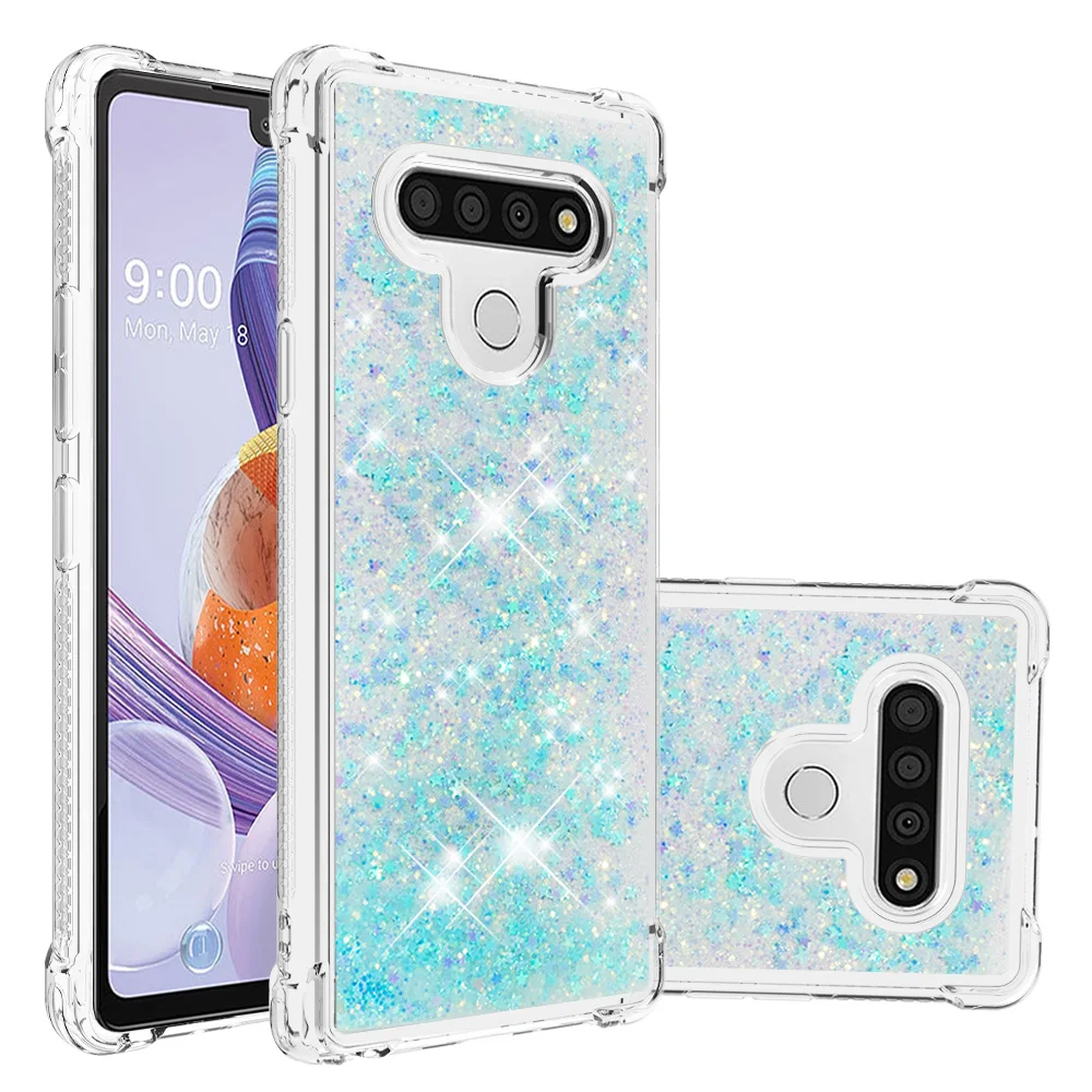 

Fashion Quicksand Glitter Case for LG Stylo 6 5 4 3 K51 G9 Velvet K31 K8 K10 V20 Q Stylus Four Corners Anti-Drop Phone Cover