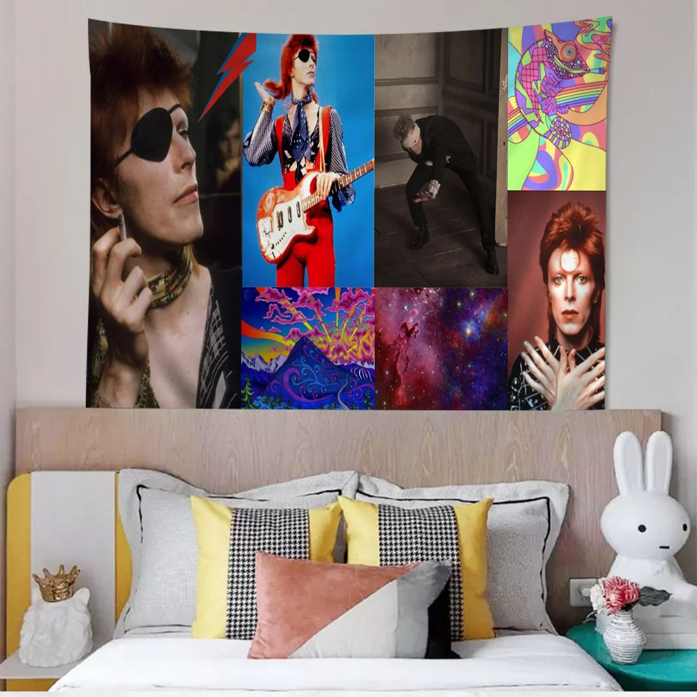 D-David_B-Bowie Красочный гобелен Настенный богемный настенный Мандала Настенные листы