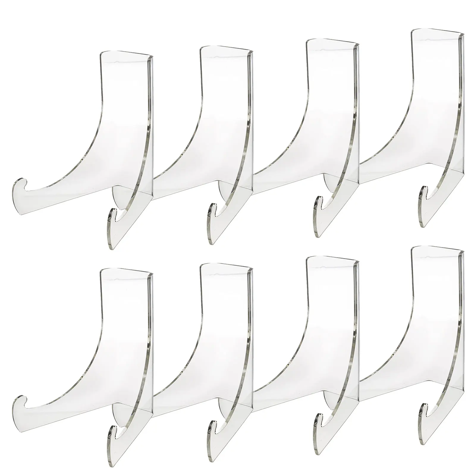 

Transparent Acrylic Book Stand Clear Acrylic Plate Stand Holder With Ledges Multi-functional Acrylic Book Easel For Displaying