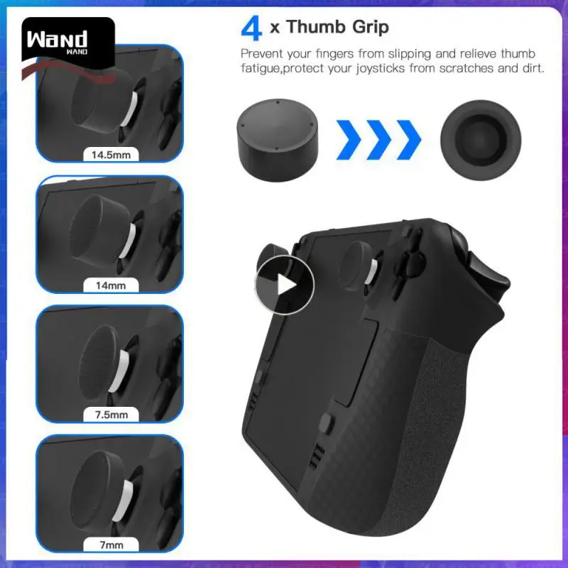 

Anti-drop Soft Protective Shell For Steam Deck Console Protective Cover Game Console Case Thumb Grip Cap Shockproof Cover