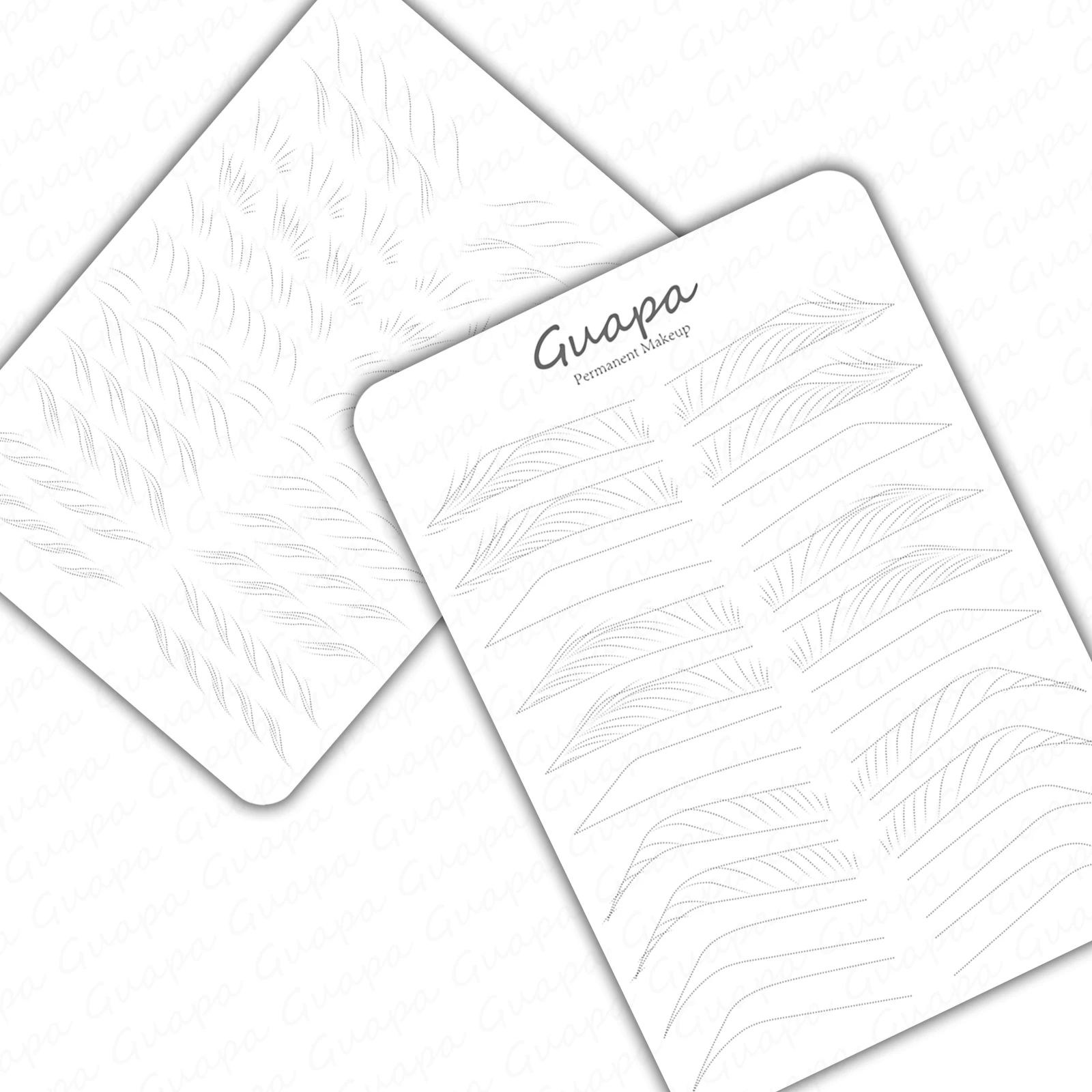 Двусторонний тонкий точечный нано-ролик для практики татуажа бровей Базовая