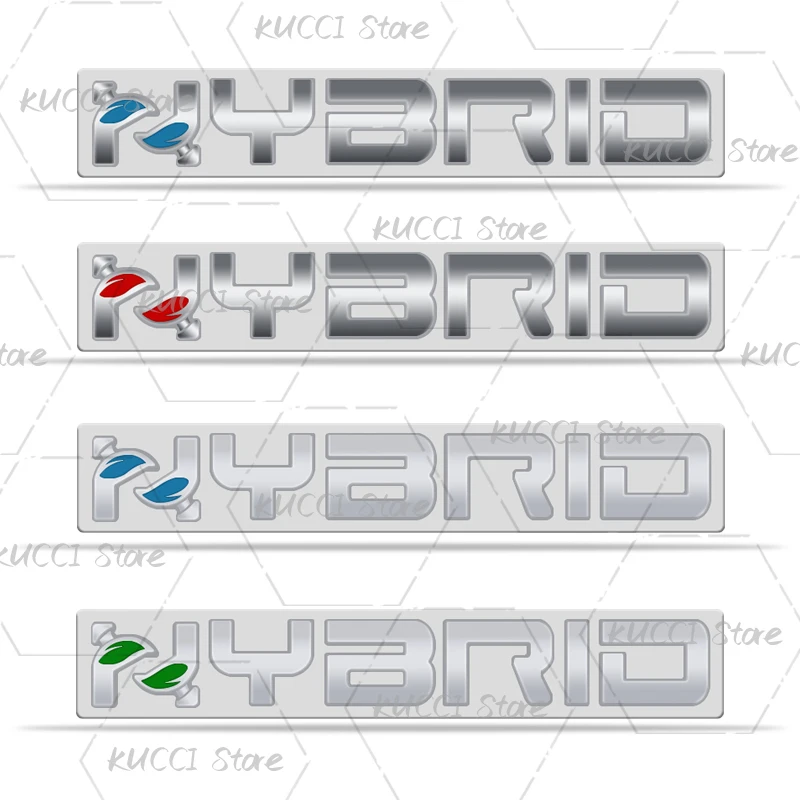 3D автомобильная наклейка с гибридным логотипом металлическая эмблема значок
