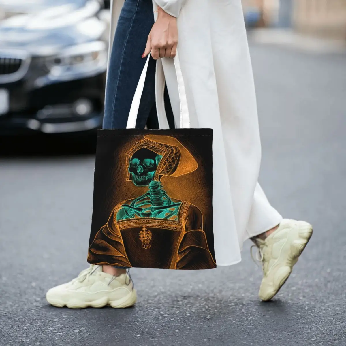 Jane Seymour Women Canvas Handbag Large Capacity Shopper Bag Tote Bag withSmall Shoulder Bag