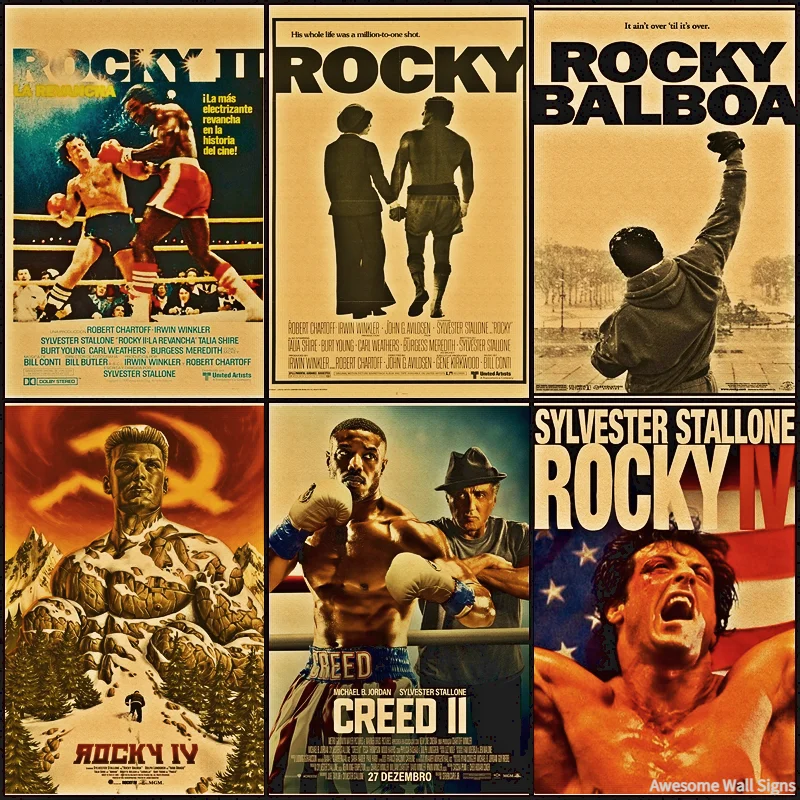 

Rocky Creed: Revenge Classic Boxing movie vintage home decoration Metal Print Tin Sign
