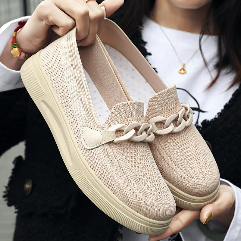 

Women Shoes 2023 New Loafers Women Work Shoes Comfortable for Work Spring Autumn Slip-On Solid Shallow Casual All-match