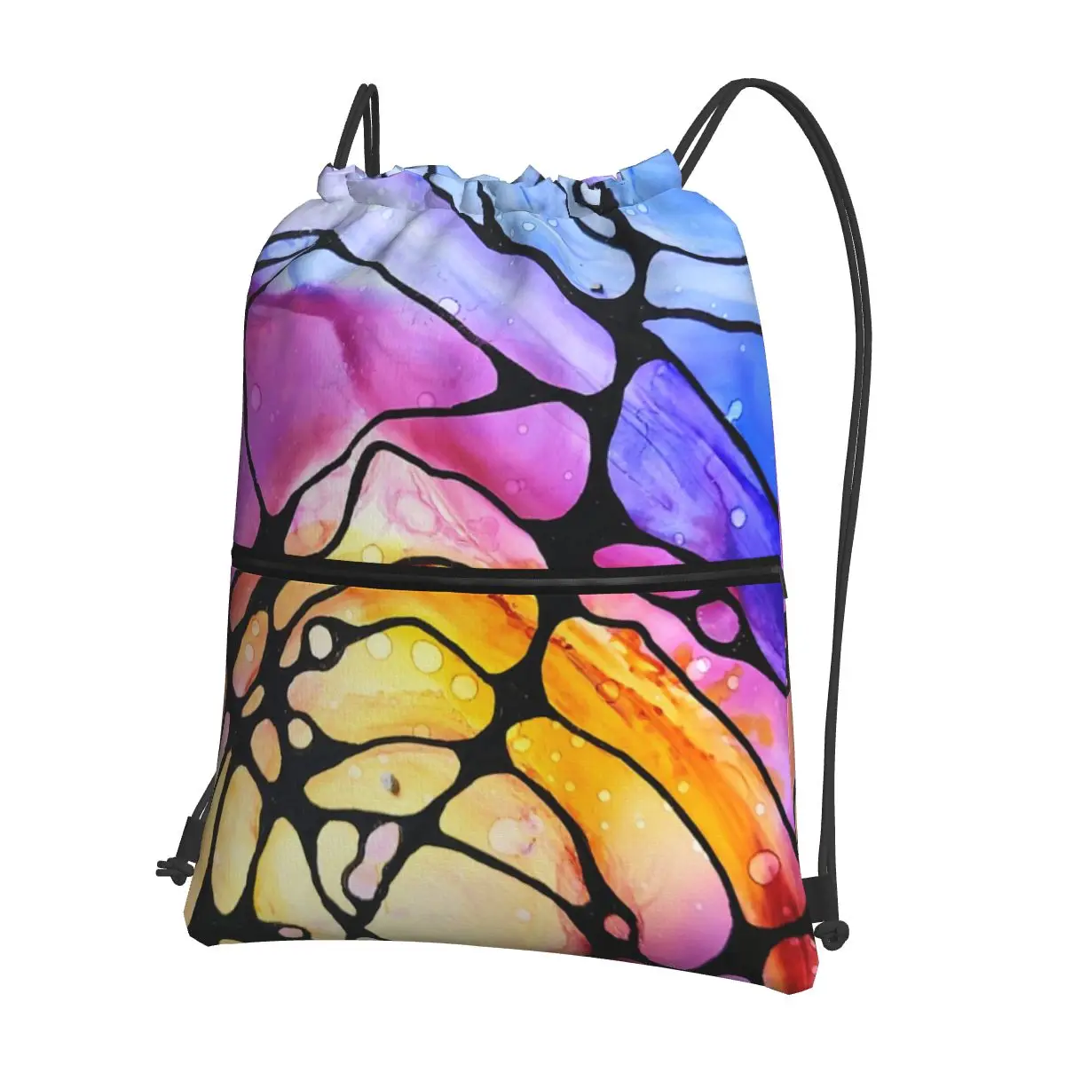 

Caught Up In A Web Portable Backpack Drawstring Bag Multi-function Drawstring Bundle Pocket Book Bags For Travel Sport Man Woman