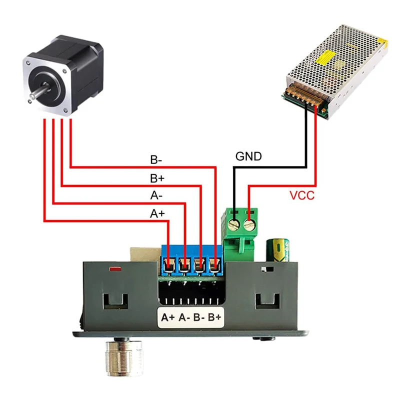 ZK-SMC02 Контроллер драйвера шагового двигателя Встроенная плата Модуль управления