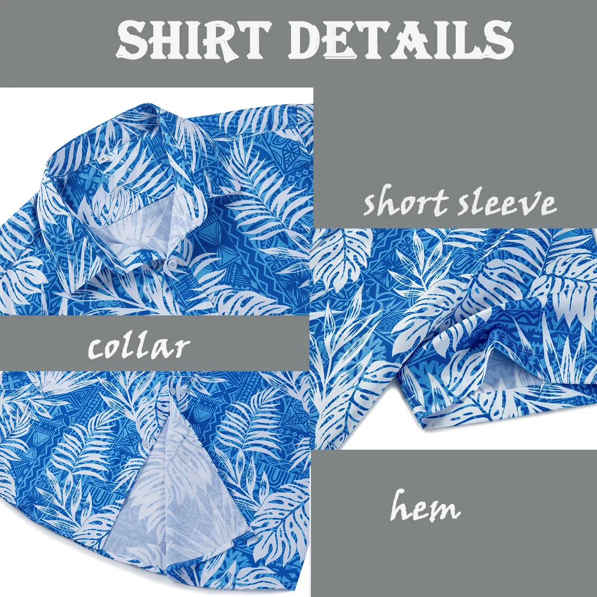 EUOW Summer 2022 Hawaiian Shirts Men Short Sleeve Digital Printing Coconut Tree Beach Breathable Hawaii Fashion Casual Clothing