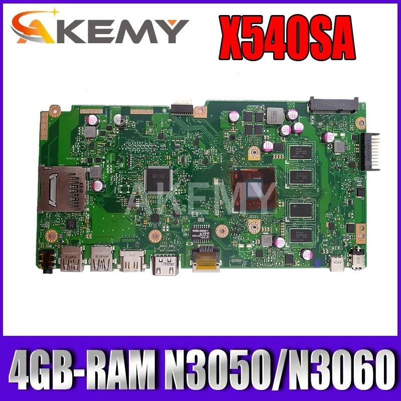 

NEW X540SA mainboard 4GB-RAM N3050/N3060 CPU REV 2.0 For Asus X540 X540S X540SA X540SAA laptop motherboard Test ok