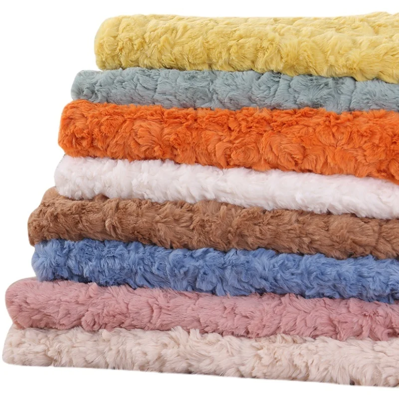 Плотная Имитация меха кролика Рекс утолщенная плюшевая ткань розы сделай сам из