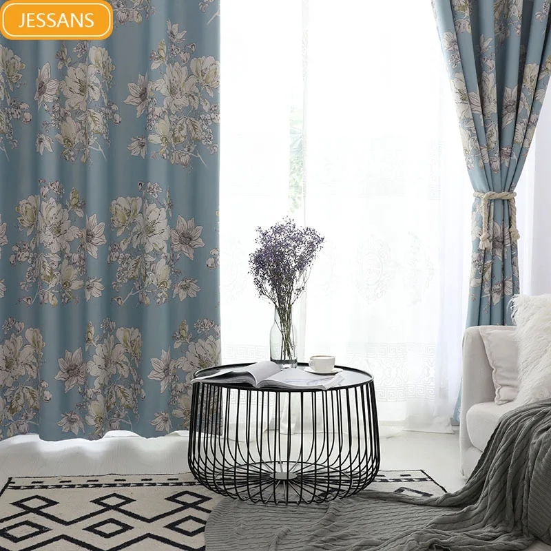 

[South] Curtain Modern Minimalist Chinese Style Curtain Black Silk Shade Cloth Printed Curtain Fabric