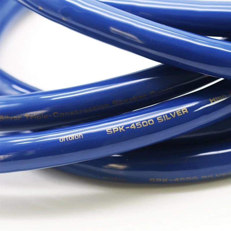 Фото Ortofon SPK-4500 OCC, стерлинговое серебро, 9-квадратный аудиопровод для динамиков для систем Hi-Fi, штекер типа «банан», акустический кабель №4