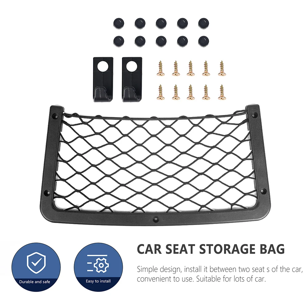 

Car Storage Net 36x18cm Plastic Frame Stretch Mesh Net Pocket Car Organizer Seat Back Bag Trunk Mesh Pocket Interior Accessorie