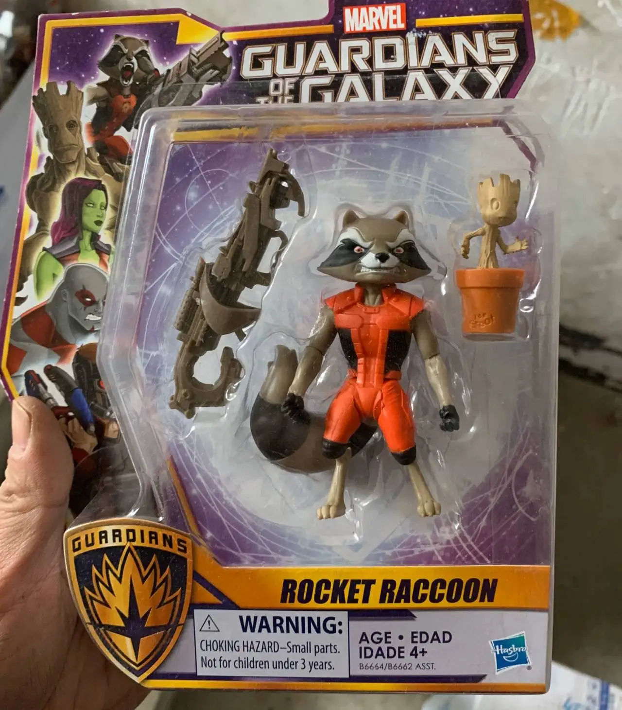 Genuine Marvel Guardians of The Galaxy Star-Lord Gamora Rocket Racoon Groot 3.75 Inch Joint Movable Model |