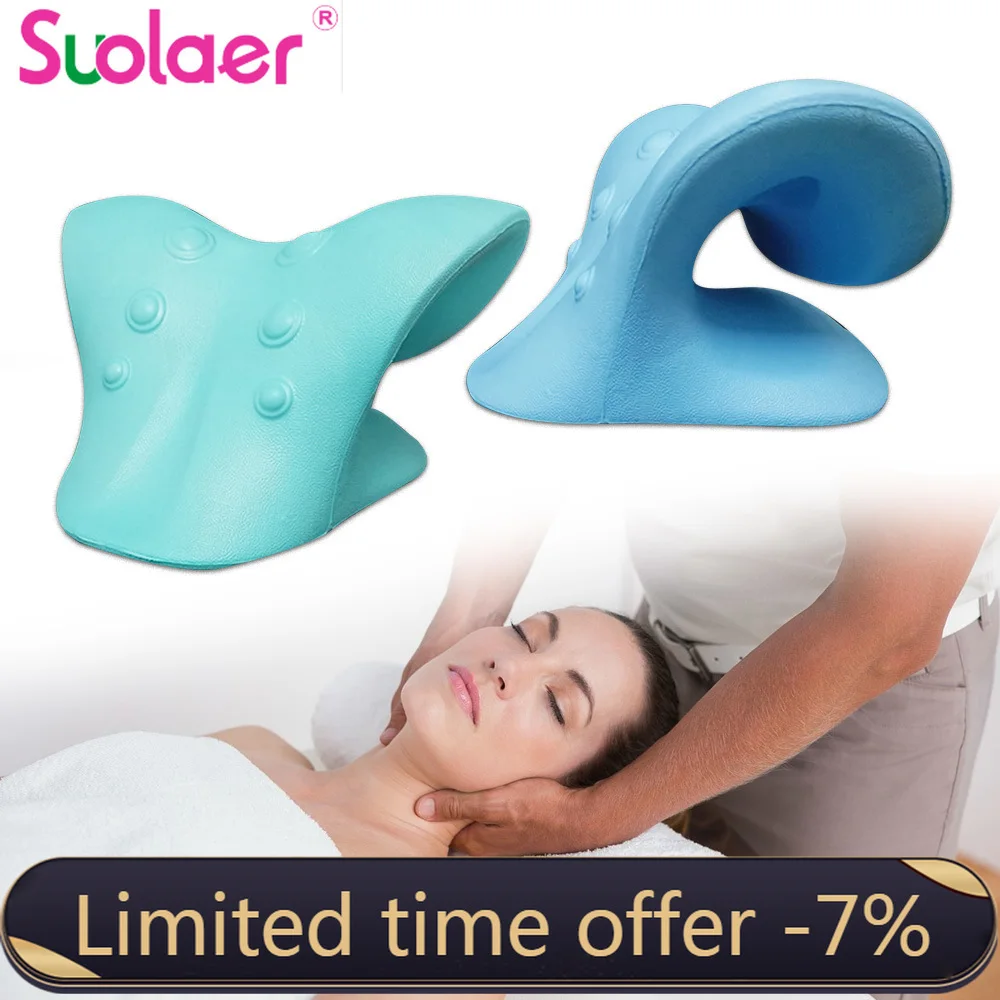 Neck Braces Cervical Spine Stretch Gravity Muscle Relaxation Traction Ontlaster Prevention Neck Relief Cervical Pillow Healthy