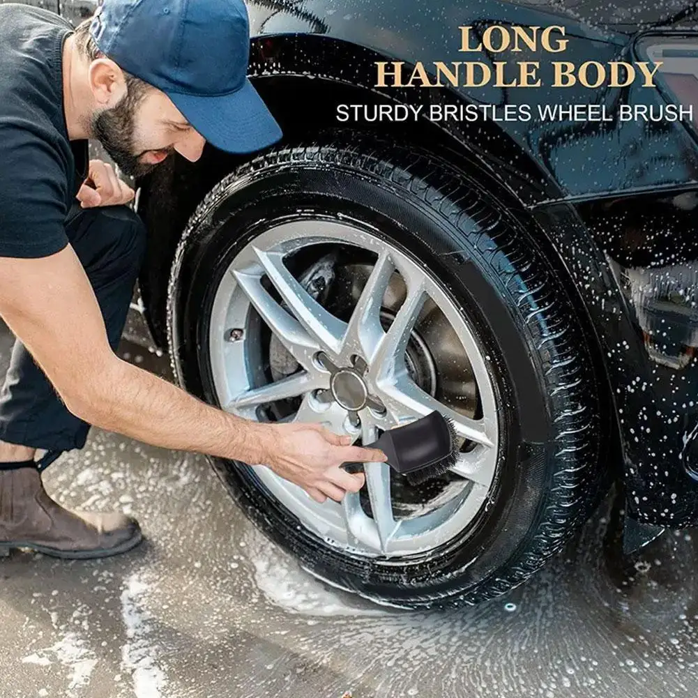 

Щетка для обода автомобильных шин, ступица колеса, щетки для чистки автомобильных колес, аксессуары для мойки шин, Черный Автомобильный инс...