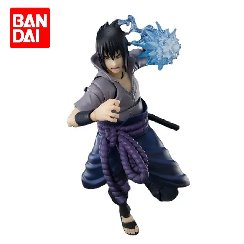 

Bandai S.H.Figuarts NARUTO Shippuden Uchiha Sasuke Action Figure Anime Model Doll Collectible Table Ornament Children's Toy Gift