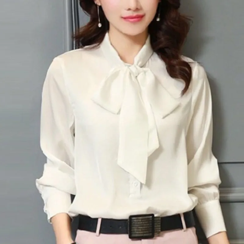 Женский топ на пуговицах элегантный однотонный повседневный с длинными рукавами