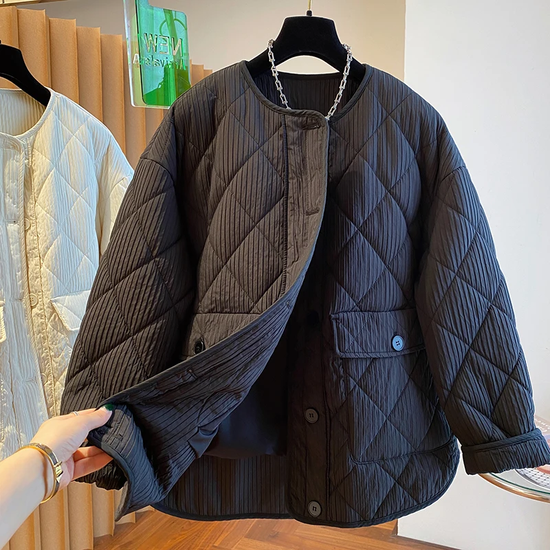 Свободное пальто с хлопковой подкладкой женская модная дизайнерская нишевая