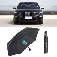 car logo umbrella for bmw automatic business status outdoor styling parasol foldable sunshade windproof auto bumbershoot 2022