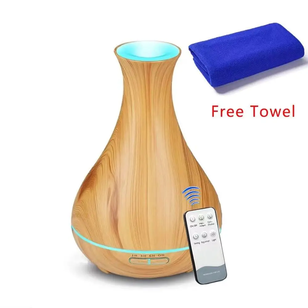 550 мл диффузор аромата эфирного масла с дистанционным управлением под дерево