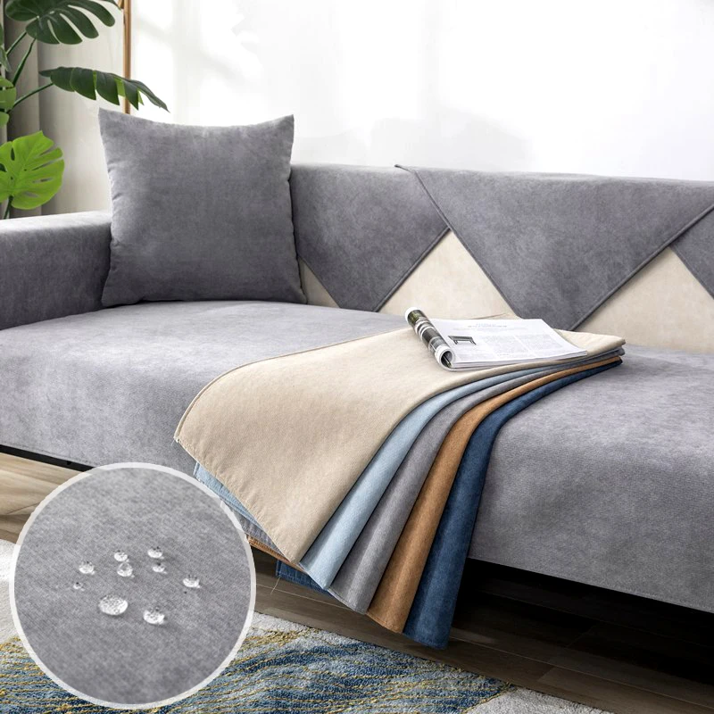 

Velvet Waterproof Sofa Covers Sofa Cushion Non-slip Waterproof Wear Pet Compartment Urine Sofa Cushion Sofa Anti-biting Blanket
