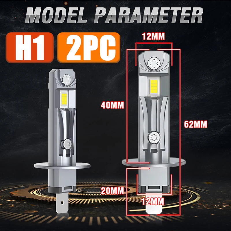 Dualvision H1 Светодиодная Лампа Для Автомобильных Фар Универсальная Миниатюрная