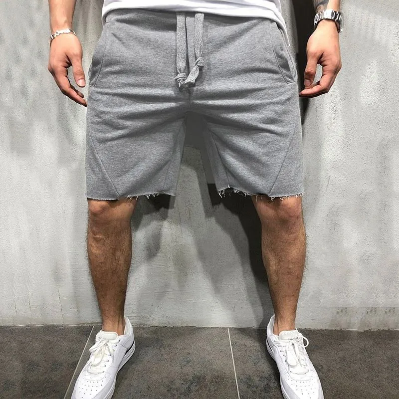 

Sports Fitness shorts summer 2023 Running fitness gym splicing solid color men's short pants basketball
