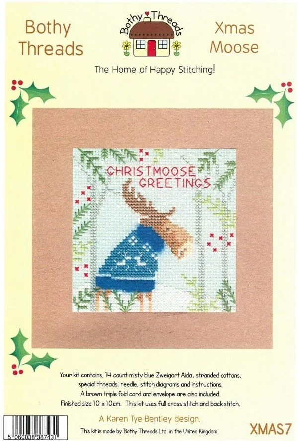 

birthday threads xmas7 Christmas deer 20-20 Cross Stitch Kit Packages Counted Cross-Stitching Kits Cross stich unPainting Set