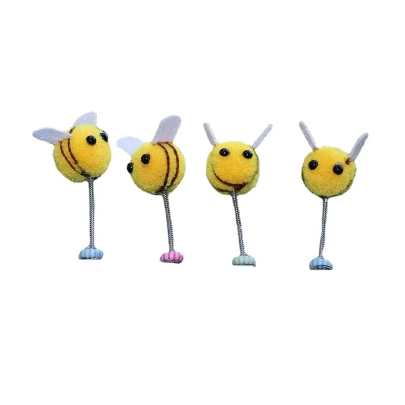 

Декор для автомобильной центральной консоли, милая пружинная маленькая пчелка, подвесная подвеска на зеркало заднего вида, украшение для автомобиля, аксессуары для интерьера, подарок