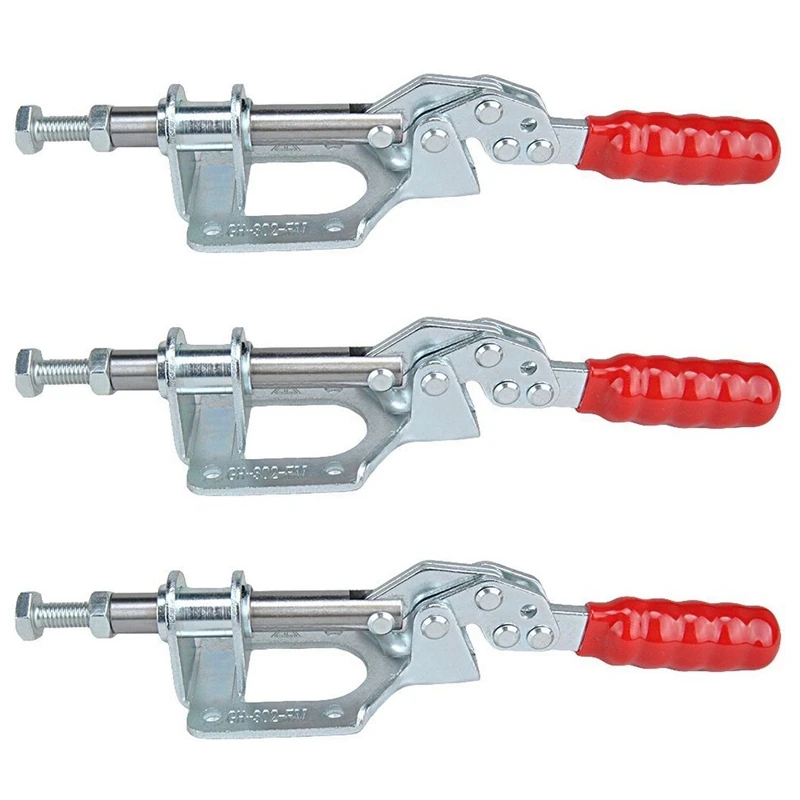 

HOT SALE 3X Hand Tool 302FM Toggle Clamp Quick Release Push Pull Type Holding Capacity Toggle Clamp
