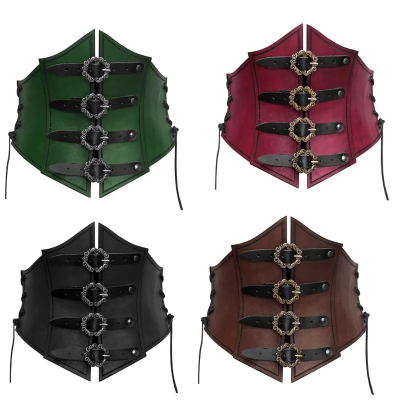 

Medieval Waist Belt for Cosplay Parties PU Leathers Costume Girdle Belt Halloween Party Dress Up Accessories