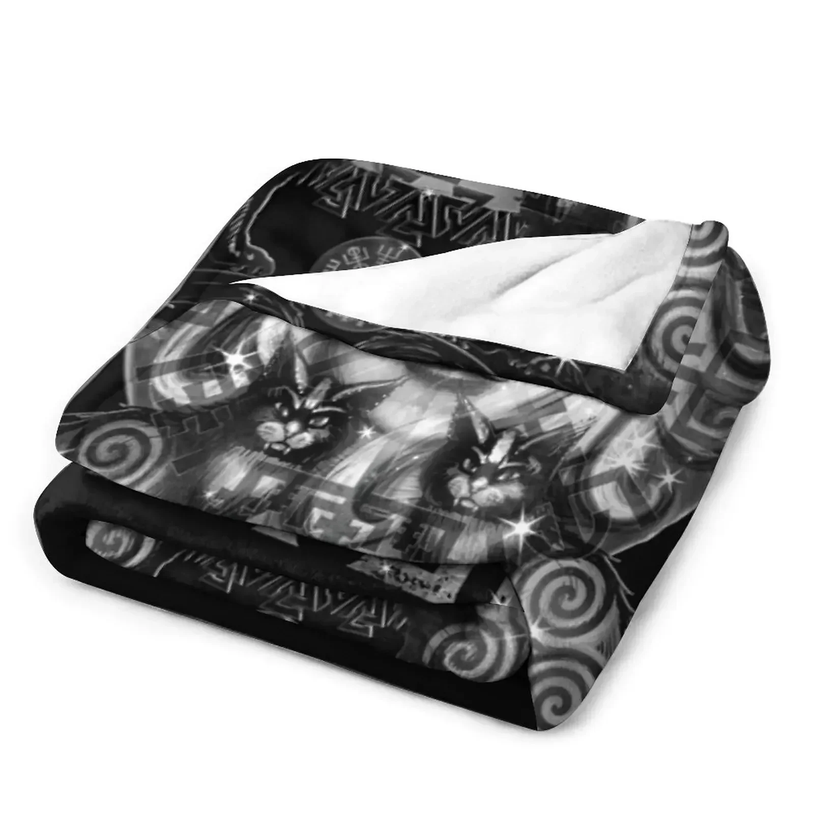 Норвежская богиня Freyja — темное одеяло клетчатые туристические одеяла