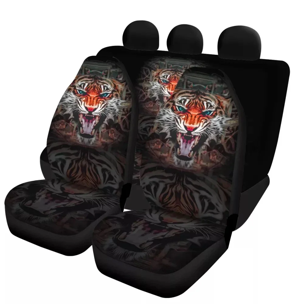 Новая мода с 3D принтом тигра универсальная защита для салона автомобиля удобные